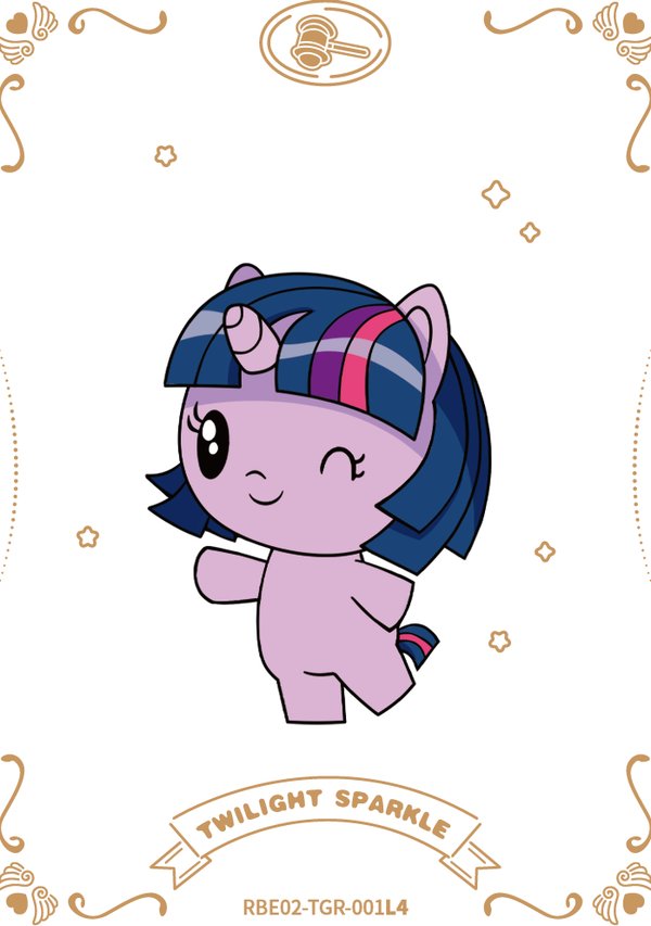 Twilight Sparkle RBE02-TGR-001L4 card from Rainbow Edition Series 2