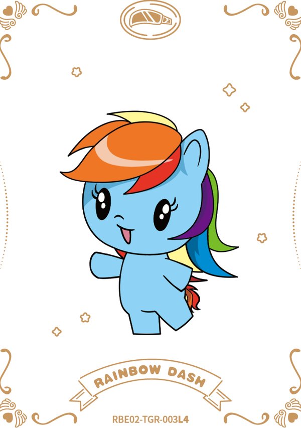 Rainbow Dash RBE02-TGR-003L4 card from Rainbow Edition Series 2