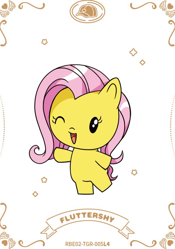 Fluttershy RBE02-TGR-005L4 card from Rainbow Edition Series 2