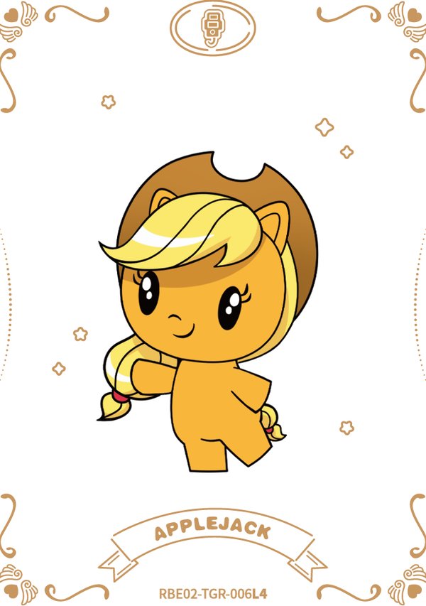 Applejack RBE02-TGR-006L4 card from Rainbow Edition Series 2