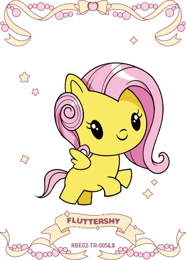Fluttershy RBE02-TR-005L3 card from Rainbow Edition Series 2