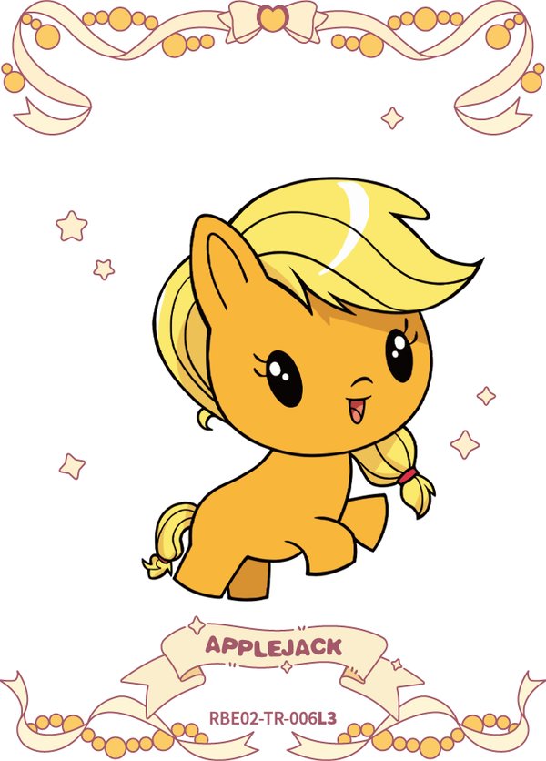 Applejack RBE02-TR-006L3 card from Rainbow Edition Series 2