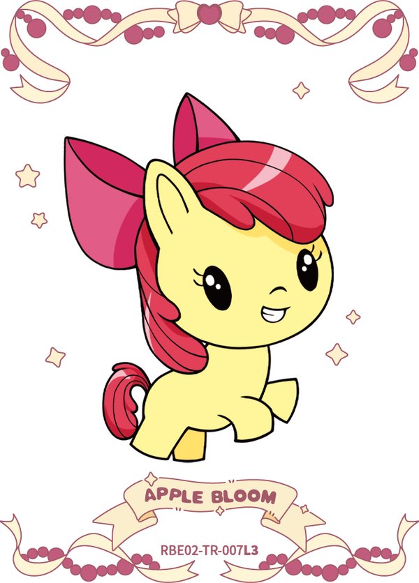Apple Bloom RBE02-TR-007L3 card from Rainbow Edition Series 2