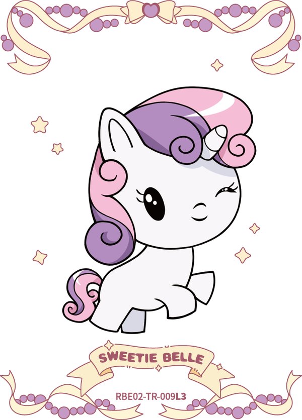 Sweetie Belle RBE02-TR-009L3 card from Rainbow Edition Series 2