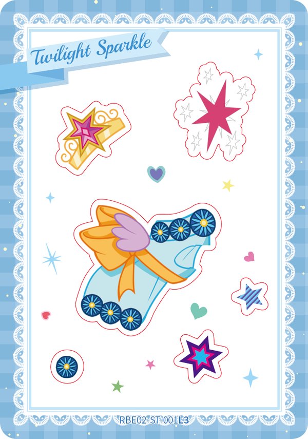 Twilight Sparkle RBE02-ST-001L3 card from Rainbow Edition Series 2