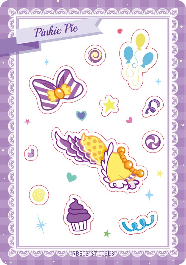 Pinkie Pie RBE02-ST-002L3 card from Rainbow Edition Series 2