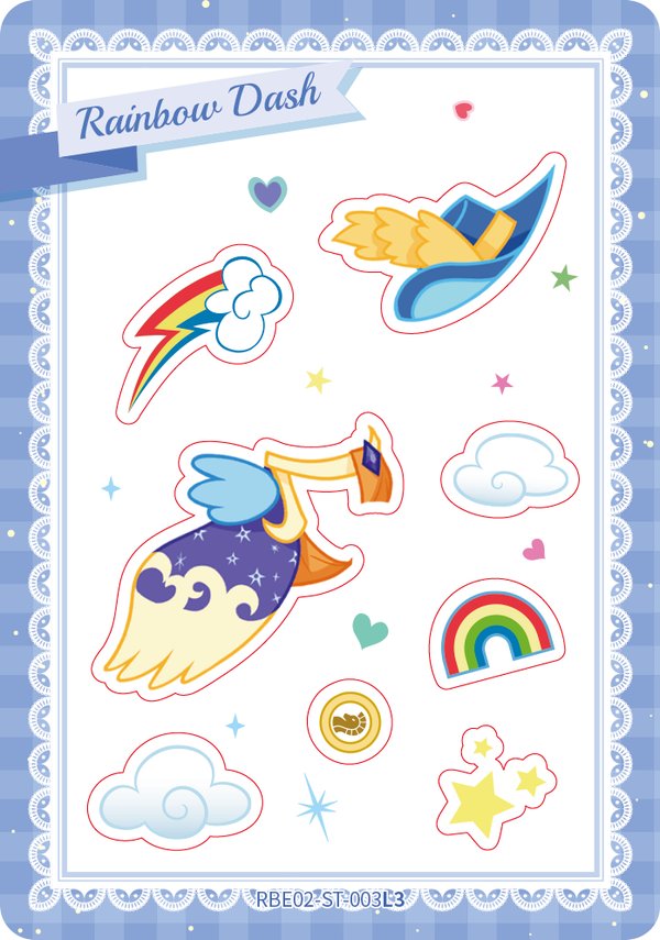 Rainbow Dash RBE02-ST-003L3 card from Rainbow Edition Series 2