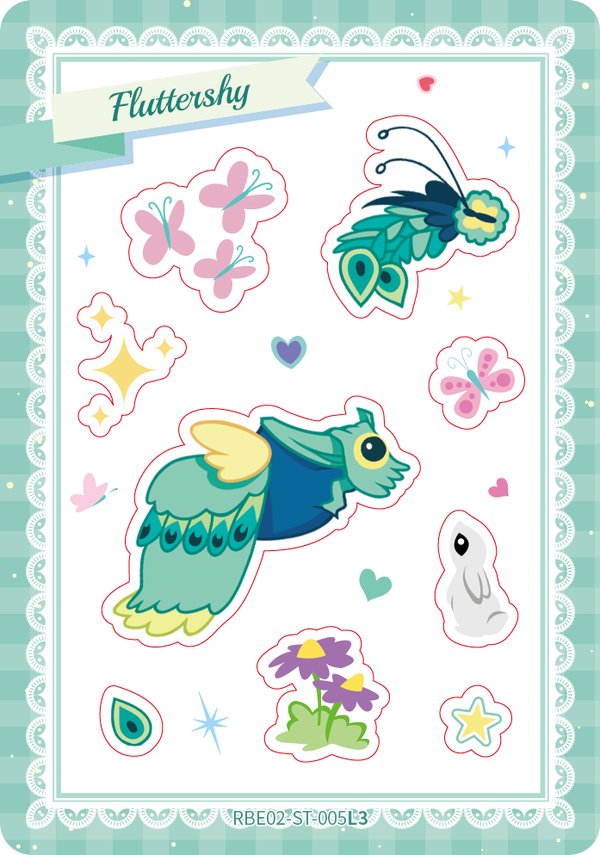 Fluttershy RBE02-ST-005L3 card from Rainbow Edition Series 2