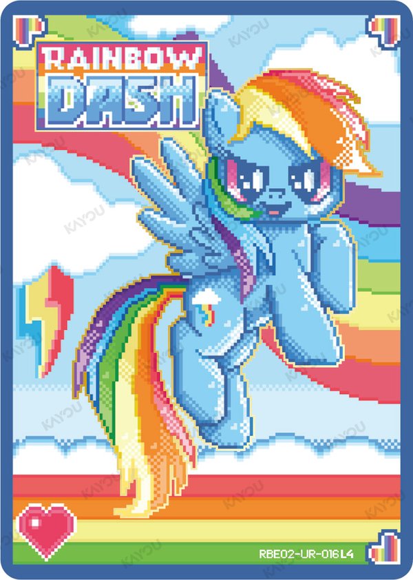 Rainbow Dash RBE02-UR-016L4 card from Rainbow Edition Series 2