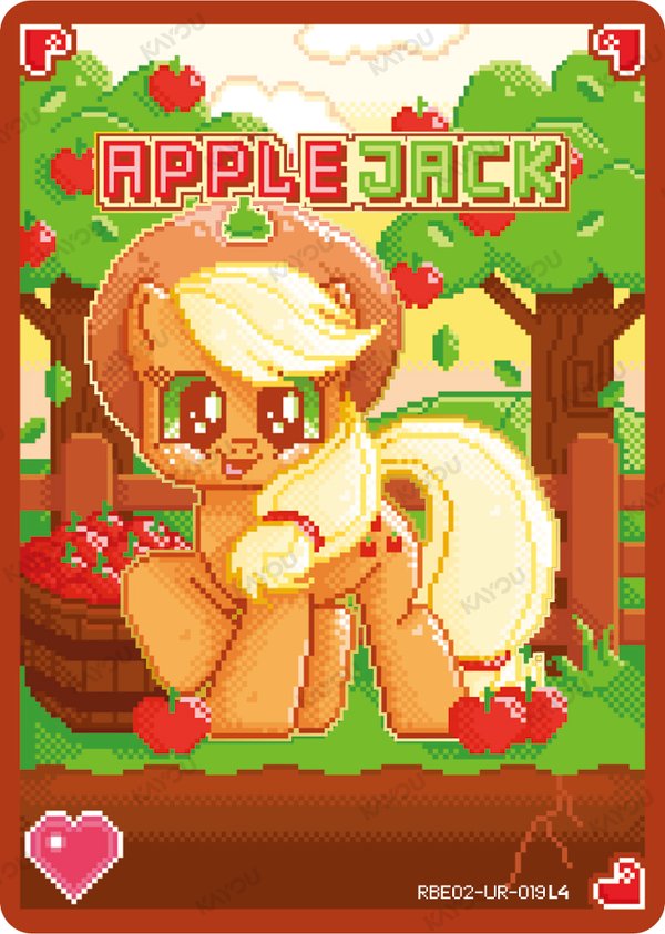 Applejack RBE02-UR-019L4 card from Rainbow Edition Series 2