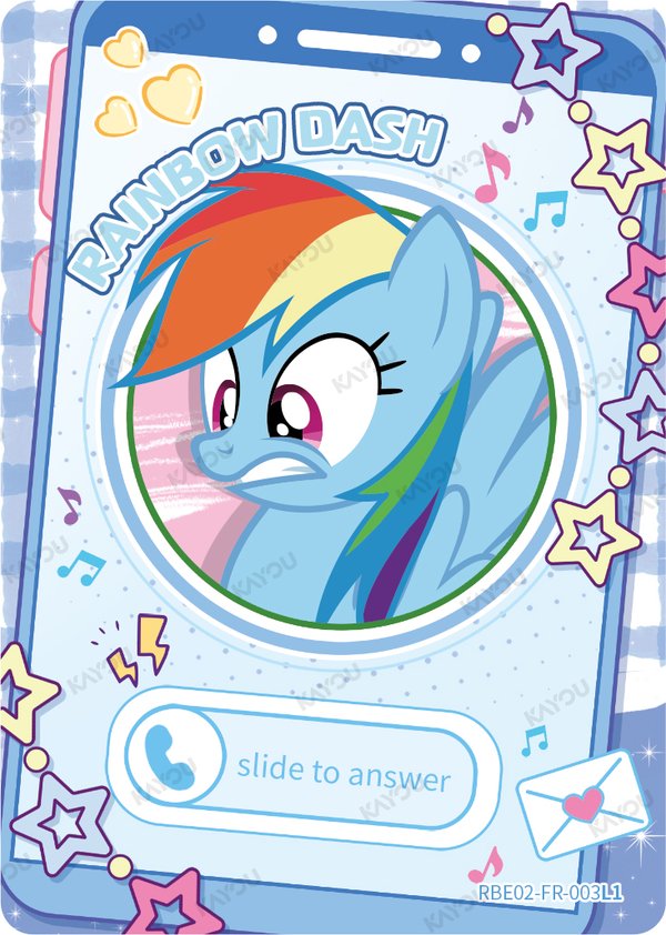 Rainbow Dash BRE02-FR-003L1 card from Rainbow Edition Series 2
