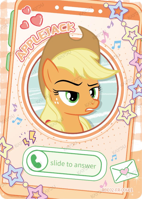 Applejack BRE02-FR-006L1 card from Rainbow Edition Series 2