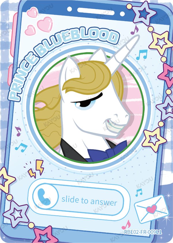 Prince Blueblood BRE02-FR-009L1 card from Rainbow Edition Series 2