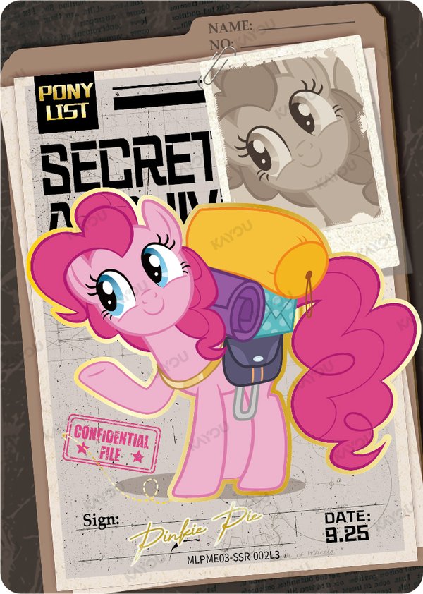 Pinkie Pie MLPME03-SSR-002L3 card from Rainbow Edition Series 2