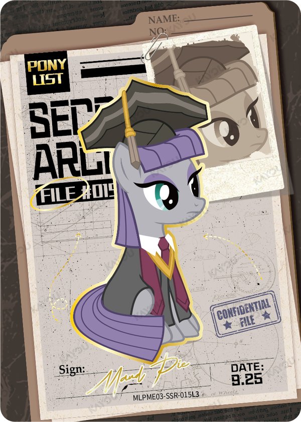 Maud Pie MLPME03-SSR-009L3 card from Rainbow Edition Series 2