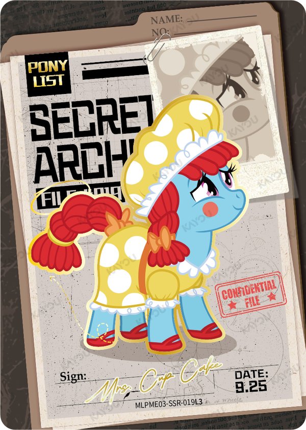 Mrs. Cup Cake MLPME03-SSR-013L3 card from Rainbow Edition Series 2
