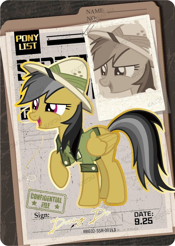 Daring Do MLPME03-SSR-015L3 card from Rainbow Edition Series 2