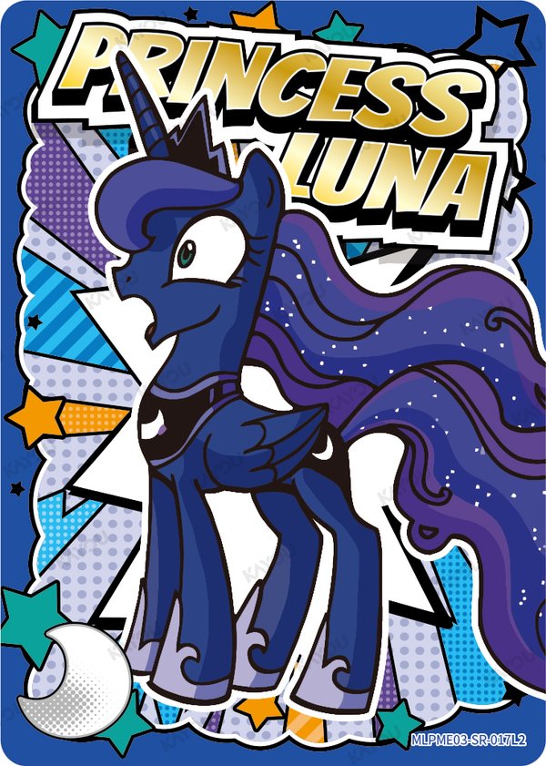 Princess Luna MLPME03-SR-017L2 card from Rainbow Edition Series 2