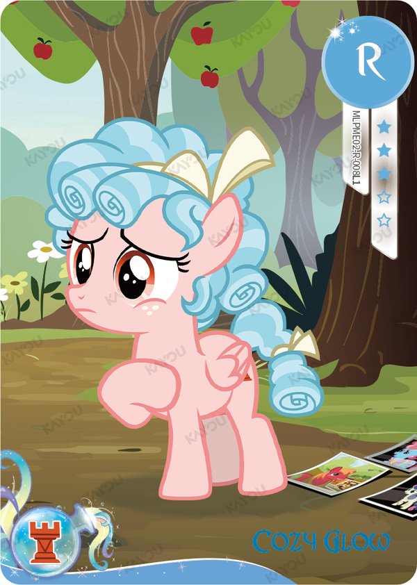 Cozy Glow MLPME02-R-008L1 card from Rainbow Edition Series 2