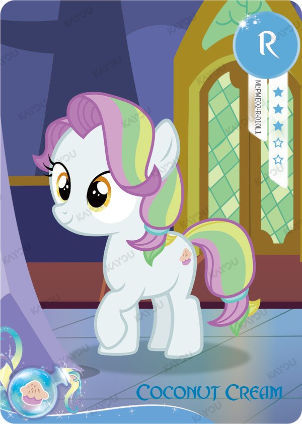 Coconut Cream MLPME02-R-010L1 card from Rainbow Edition Series 2