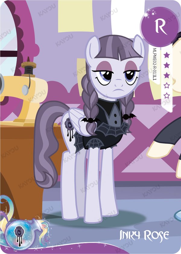 Inky Rose MLPME02-R-011L1 card from Rainbow Edition Series 2
