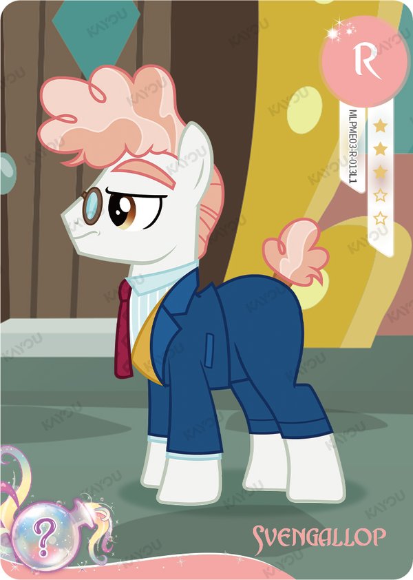 Svengallop MLPME02-R-028L1 card from Rainbow Edition Series 2