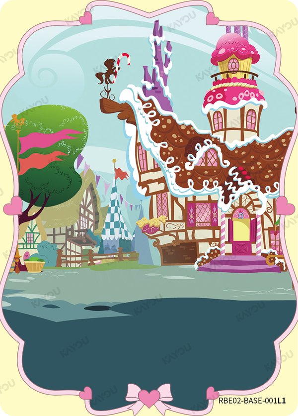 Ponyville Street RBE02-BASE-001L1 card from Rainbow Edition Series 2