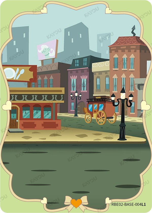 Manehatten Street RBE02-BASE-004L1 card from Rainbow Edition Series 2