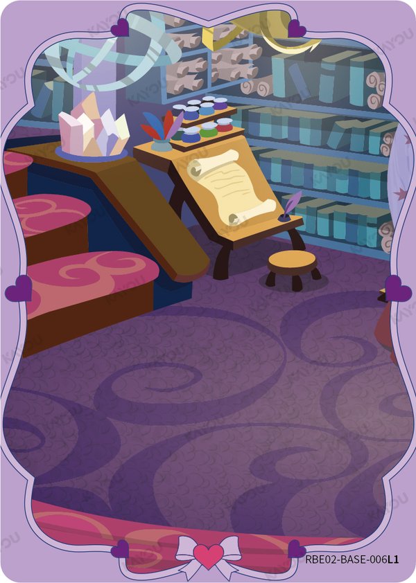 Twilight Sparkle's Classroom RBE02-BASE-006L1 card from Rainbow Edition Series 2