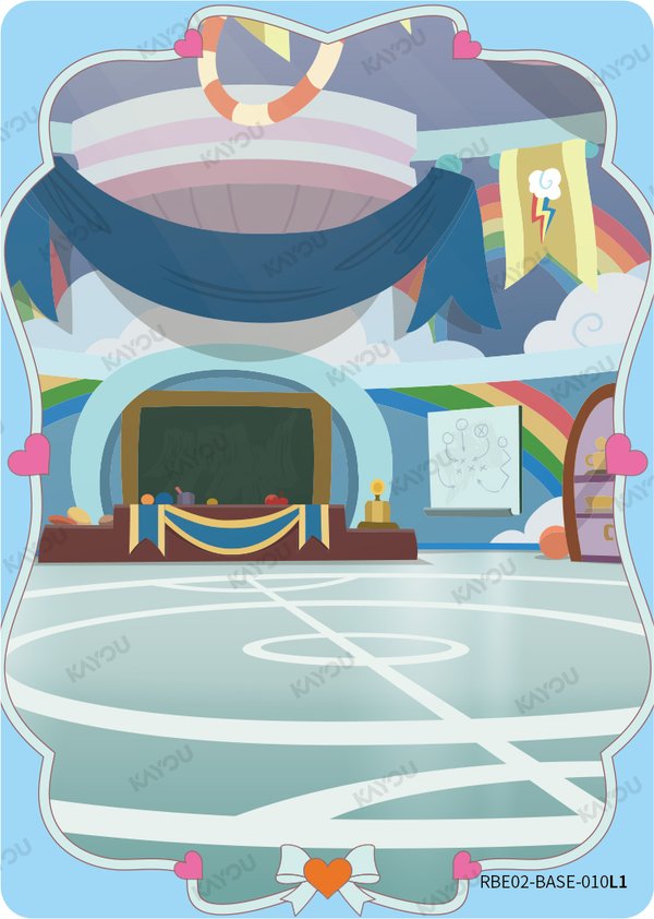 Rainbow dash's Classroom RBE02-BASE-010L1 card from Rainbow Edition Series 2