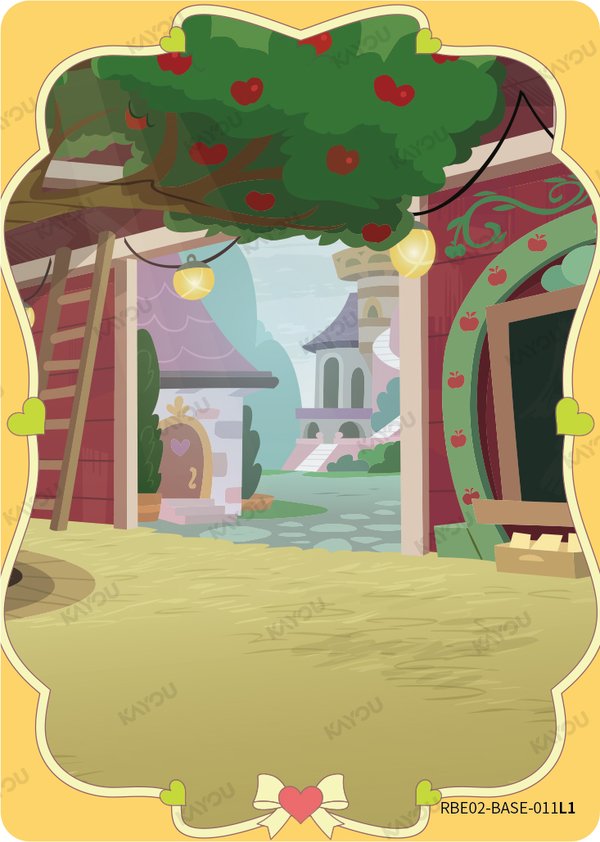 Applejack's Classroom RBE02-BASE-011L1 card from Rainbow Edition Series 2