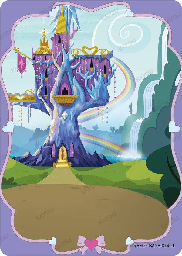 Castle of Friendship RBE02-BASE-014L1 card from Rainbow Edition Series 2
