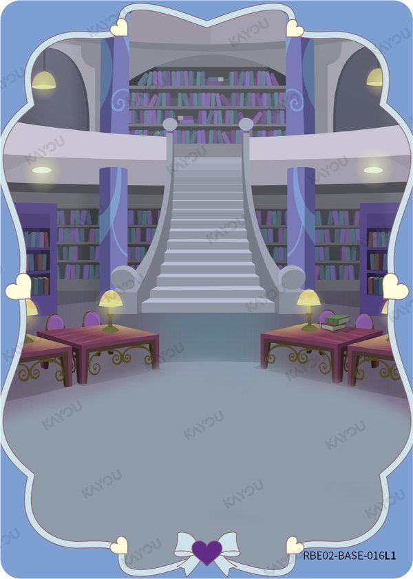 Canterlot Library RBE02-BASE-016L1 card from Rainbow Edition Series 2