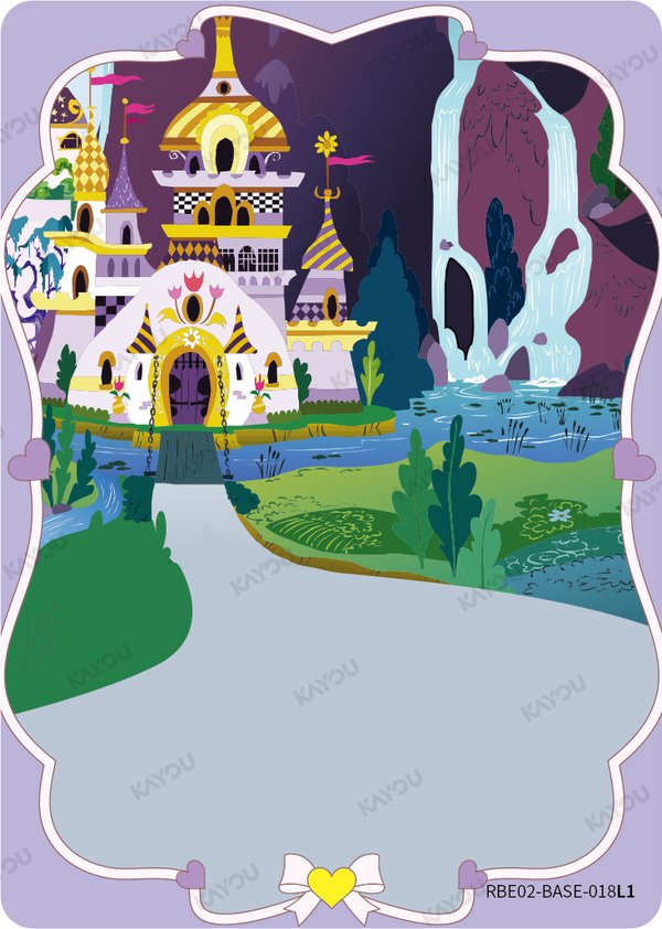 Canterlot Castle RBE02-BASE-018L1 card from Rainbow Edition Series 2
