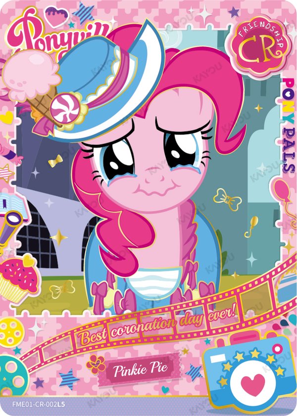 Pinkie Pie FME-01-CR-002L5 card from Fun Moments Edition Series 1