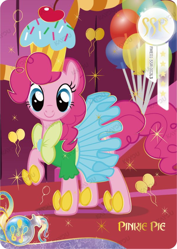 Pinkie Pie FME01-SSR-002L3 card from Fun Moments Edition Series 1