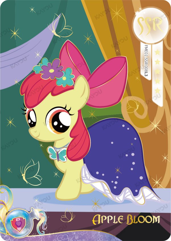 Apple Bloom FME01-SSR-008L3 card from Fun Moments Edition Series 1