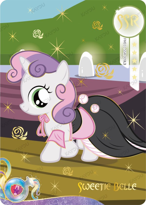 Sweetie Belle FME01-SSR-009L3 card from Fun Moments Edition Series 1
