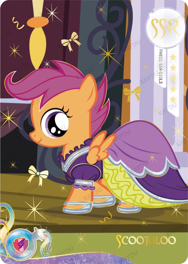 Scootaloo FME01-SSR-010L3 card from Fun Moments Edition Series 1