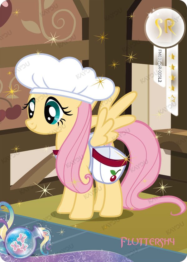 Fluttershy FME01-SR-005L2 card from Fun Moments Edition Series 1