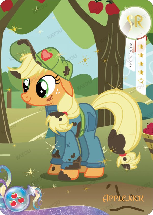Applejack FME01-SR-006L2 card from Fun Moments Edition Series 1