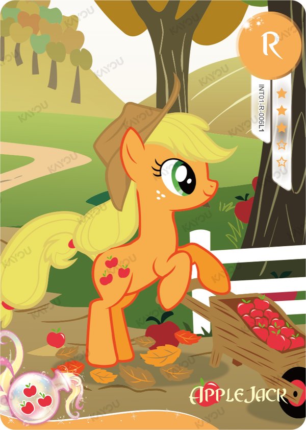 Applejack INT01-R-006L1L1 card from Fun Moments Edition Series 1