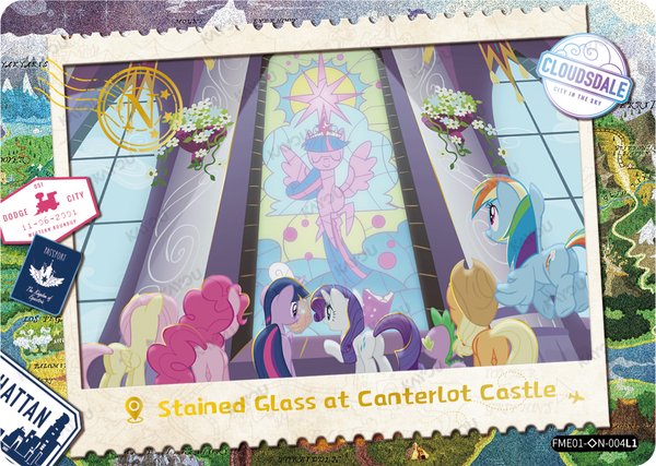 Stained Glass at Canterlot Castle FME01-◇N-004L1 card from Fun Moments Edition Series 1