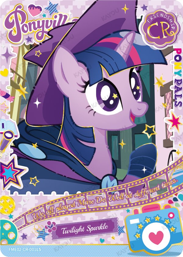 Twilight Sparkle FME02-CR-001L5 card from Fun Moments Edition Series 2