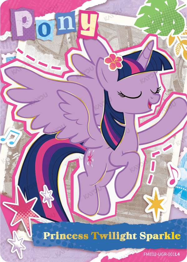 Princess Twilight Sparkle FME02-UGR-001L4 card from Fun Moments Edition Series 2