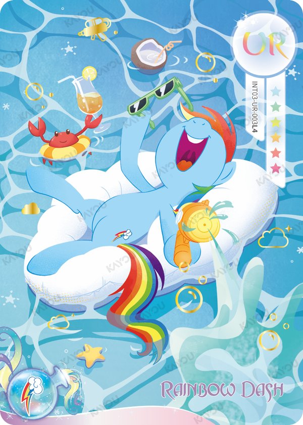 Rainbow Dash INT03-UR-003L4 card from Fun Moments Edition Series 2