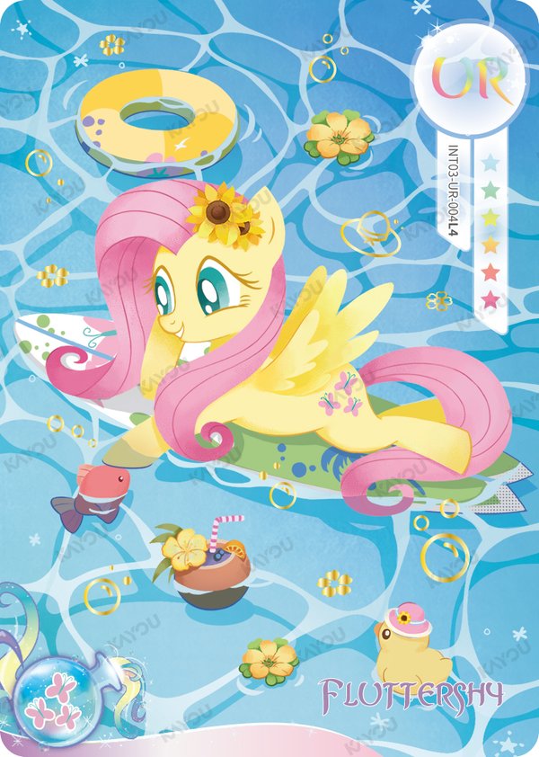 Fluttershy INT03-UR-004L4 card from Fun Moments Edition Series 2