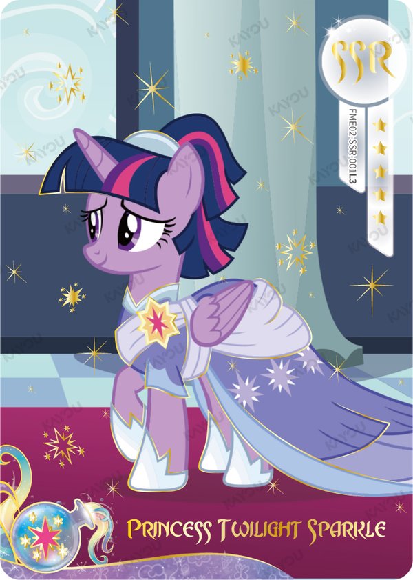 Princess Twilight Sparkle FME02-SSR-001L3 card from Fun Moments Edition Series 2