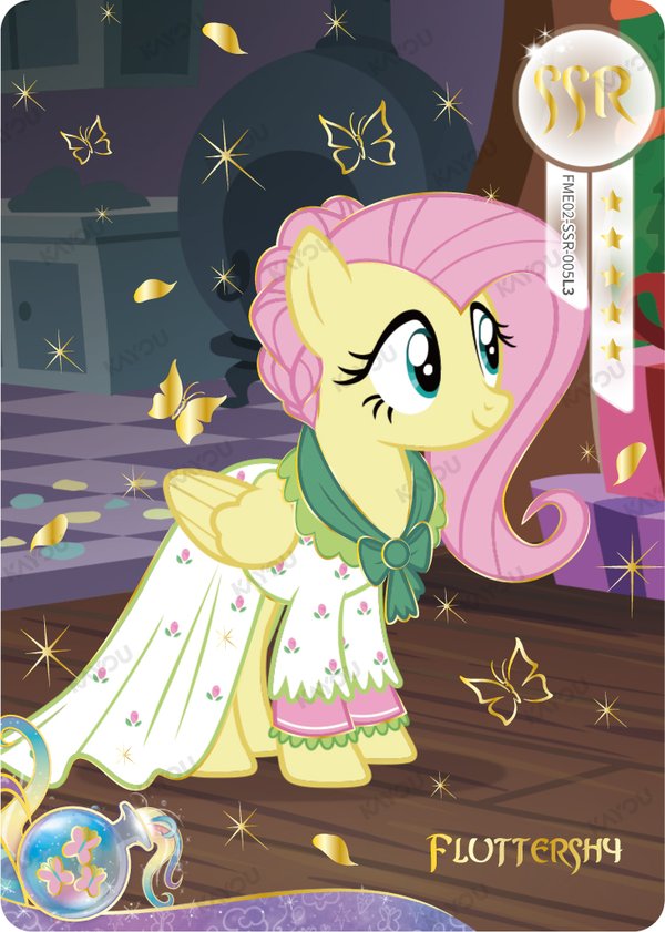 Fluttershy FME02-SSR-005L3 card from Fun Moments Edition Series 2