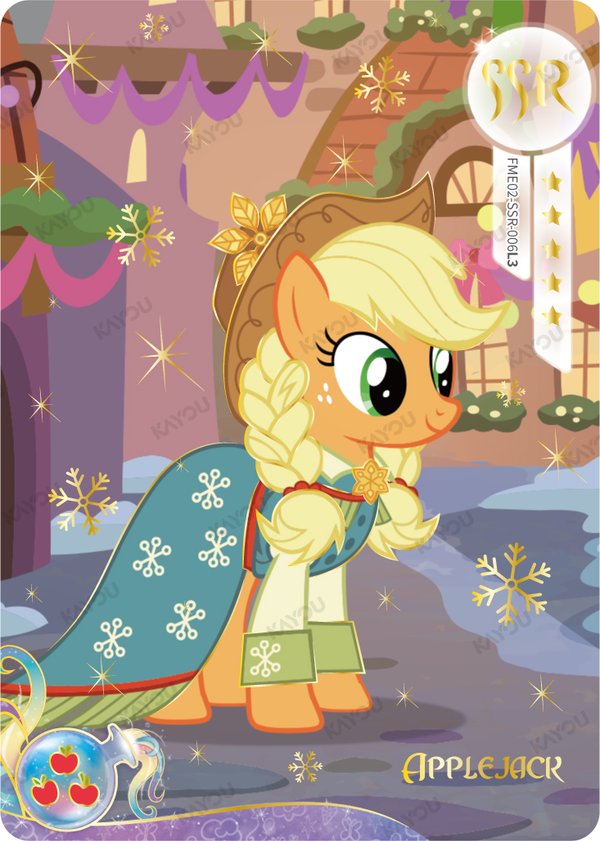 Applejack FME02-SSR-006L3 card from Fun Moments Edition Series 2
